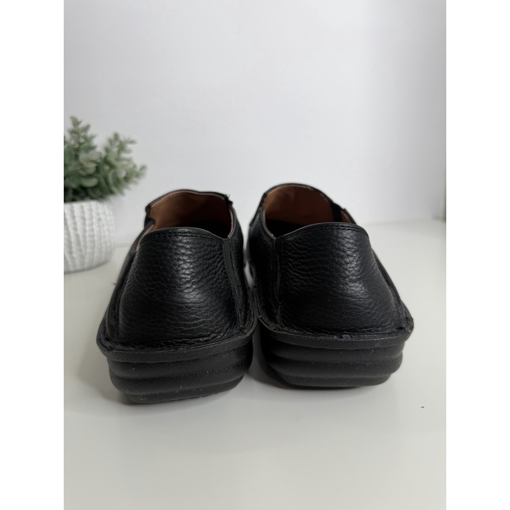 Alegria Shoes Schuster Slip On Moc Loafer Black Leather Mens US 10 EU 44 - Picture 5 of 11